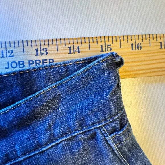 Boss Hugo Boss Jeans Mens Size 32 Button Fly Straight Leg Cotton Linen Blend - Picture 6 of 16